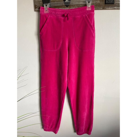 GAP Kids Fuchsia Velvet Ribbed Hoodie & Jogger Set XXL - Picture 6 of 10
